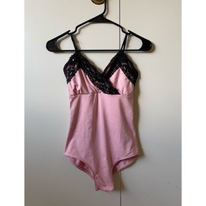 Natalie Dancewear camisole leotard with lace and sequins